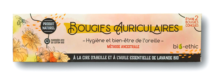 étui de 2 bougies coniques