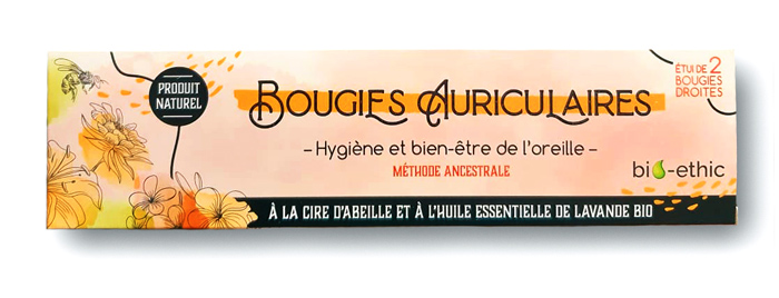 étui de 2 bougies droites